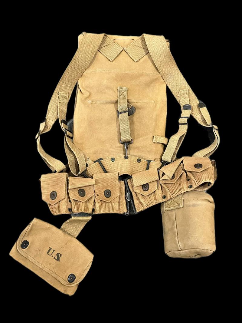 WW1 U.S M1910 BELT SET UP (ALL 1918 DATED)