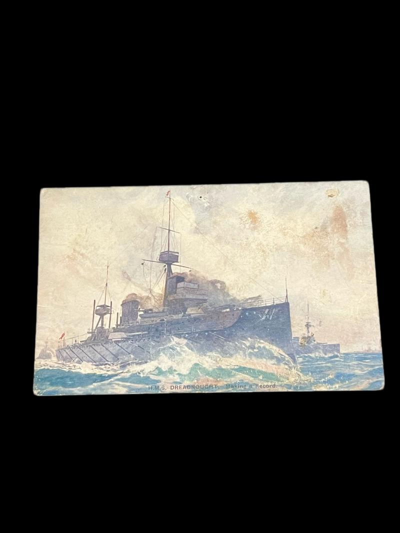 H.M.S DREADNAUGHT POSTCARD
