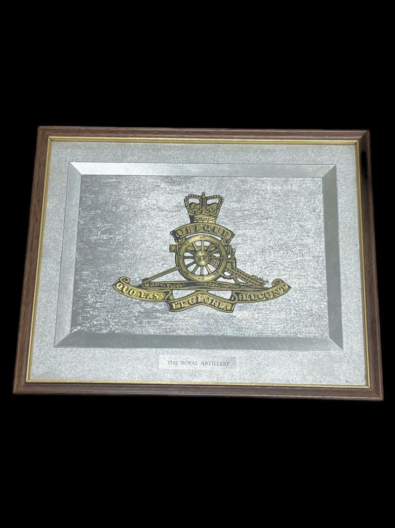 MODERN FRAMED PLAQUE OF
