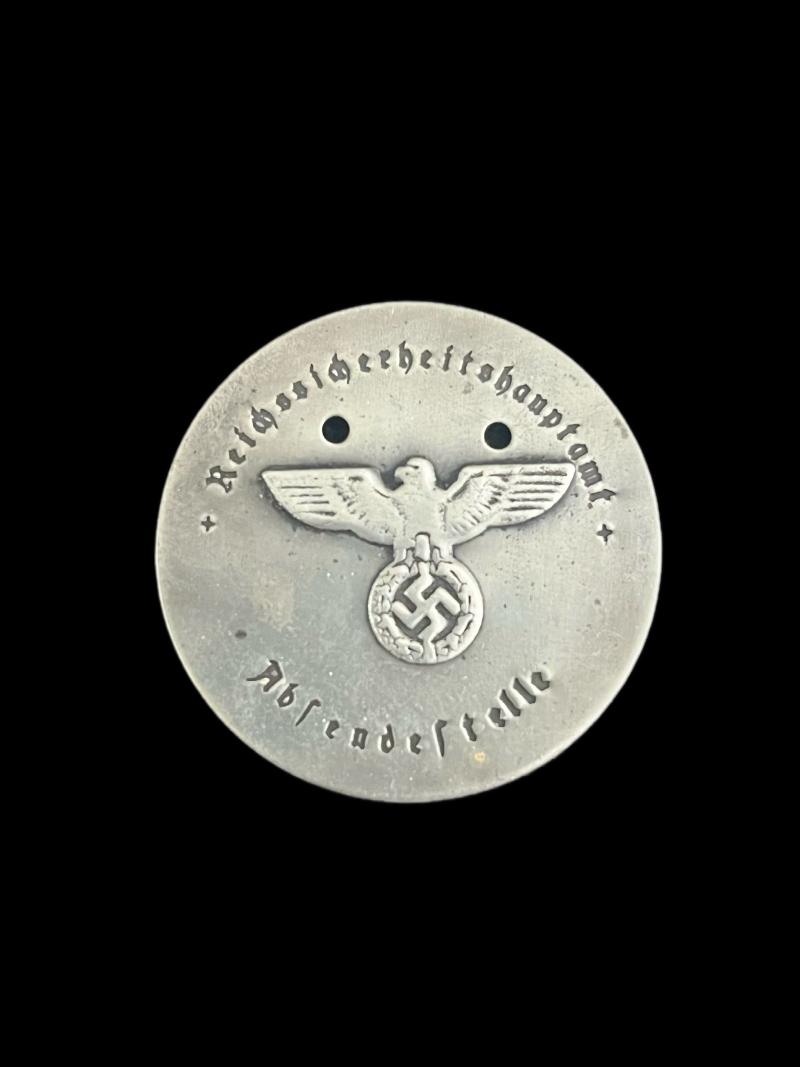 WW2 GERMAN MAIL BAG TAG