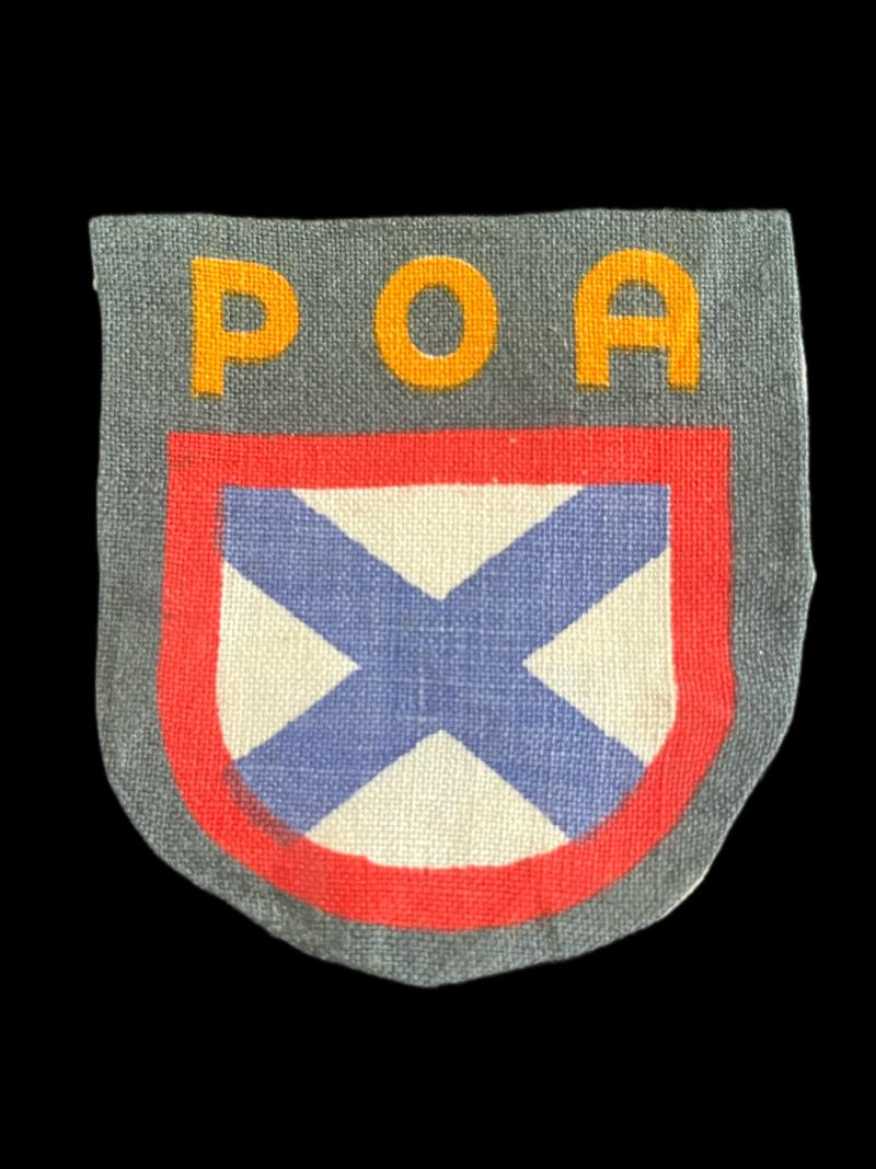 WW2 GERMAN ARMY RUSSIAN VOLUNTEER POA SHIELD