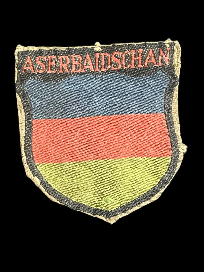 WW2 1ST PATTERN ASERBAIDSCHAN SHIELD PATCH