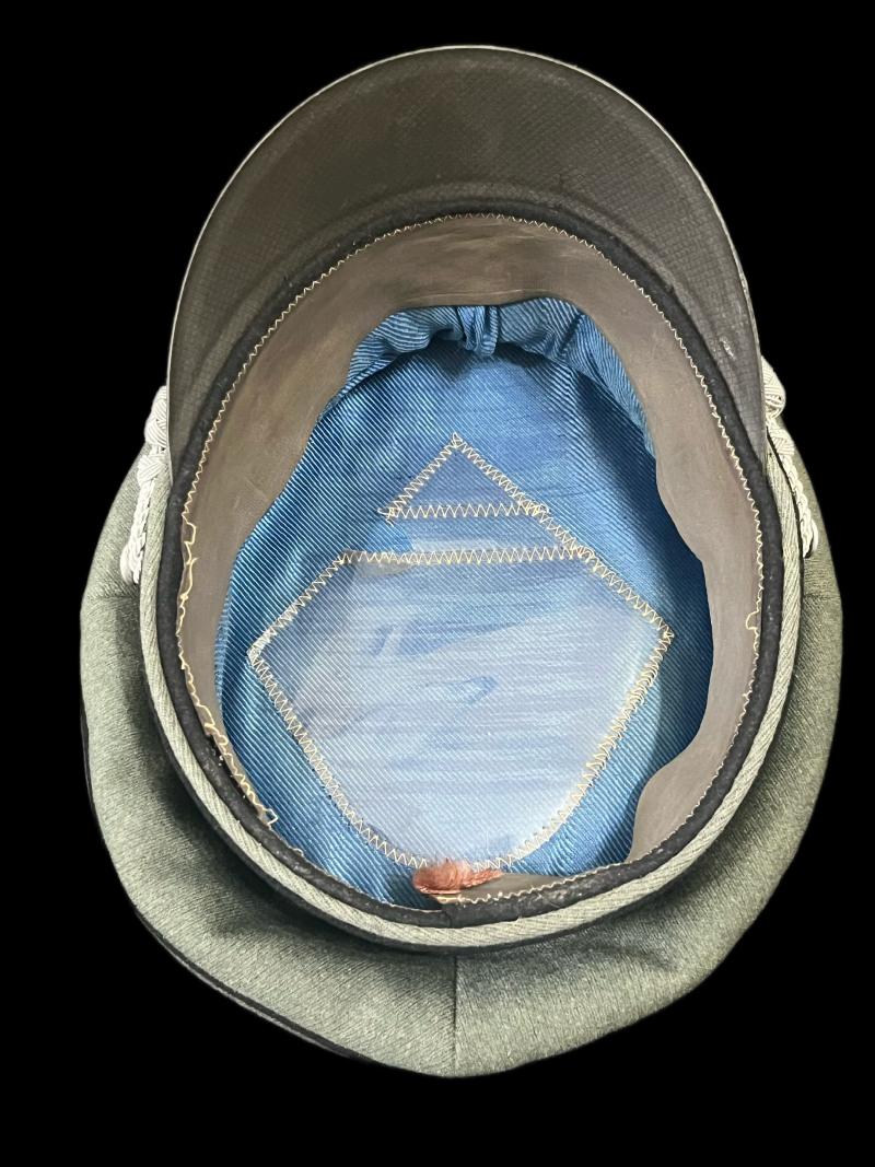 WW2 GERMAN OFFICER'S PIONEER/ENGINEERS VISOR CAP