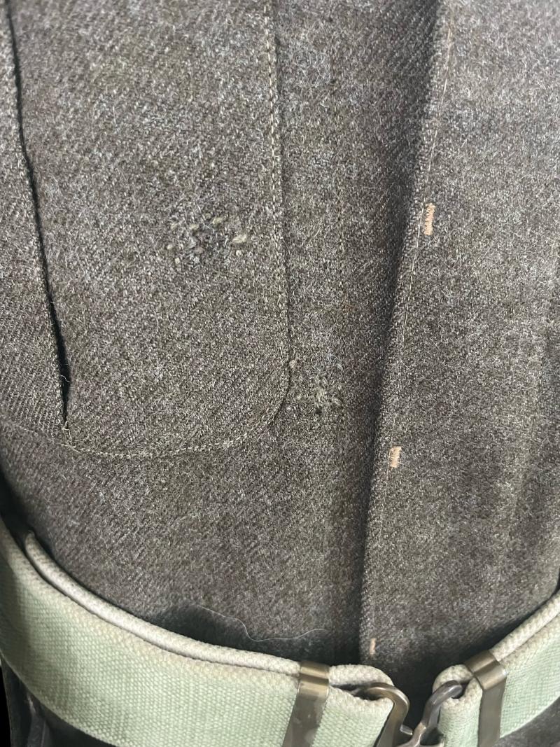 WW2 BRITISH COLONEL ROYAL CORP OF SIGNALS BATTLE DRESS (CANADIAN MADE) (NAMED)