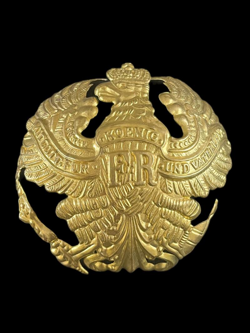 REPRODUCTION GERMAN PICKELHAUBE PRUSSIA WAPPEN HELMET BADGE
