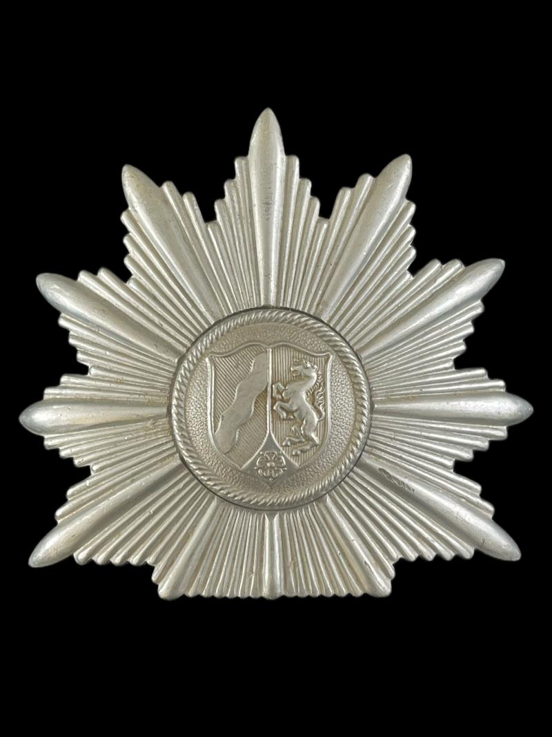 WEST GERMAN POLICE HELMET PLATE