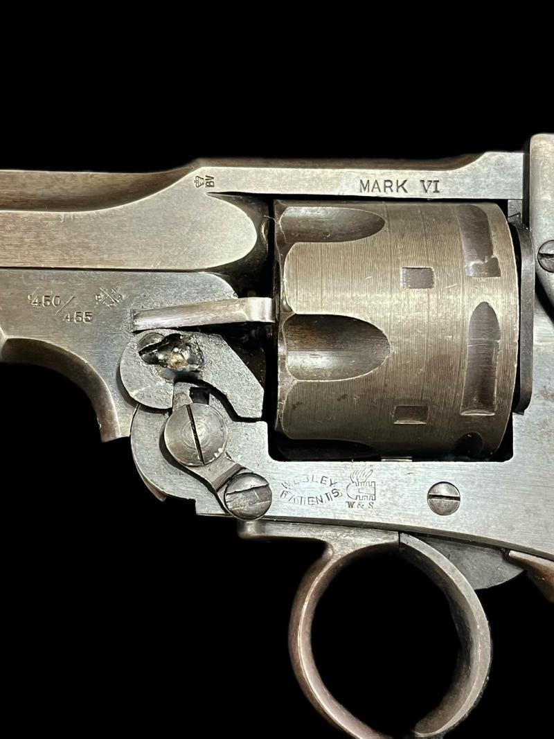 DEACTIVATED WW1 WEBLEY .455 MK.VI REVOLVER WITH COMBAT HISTORY (NAMED) (OLD EU DEACTIVATION)