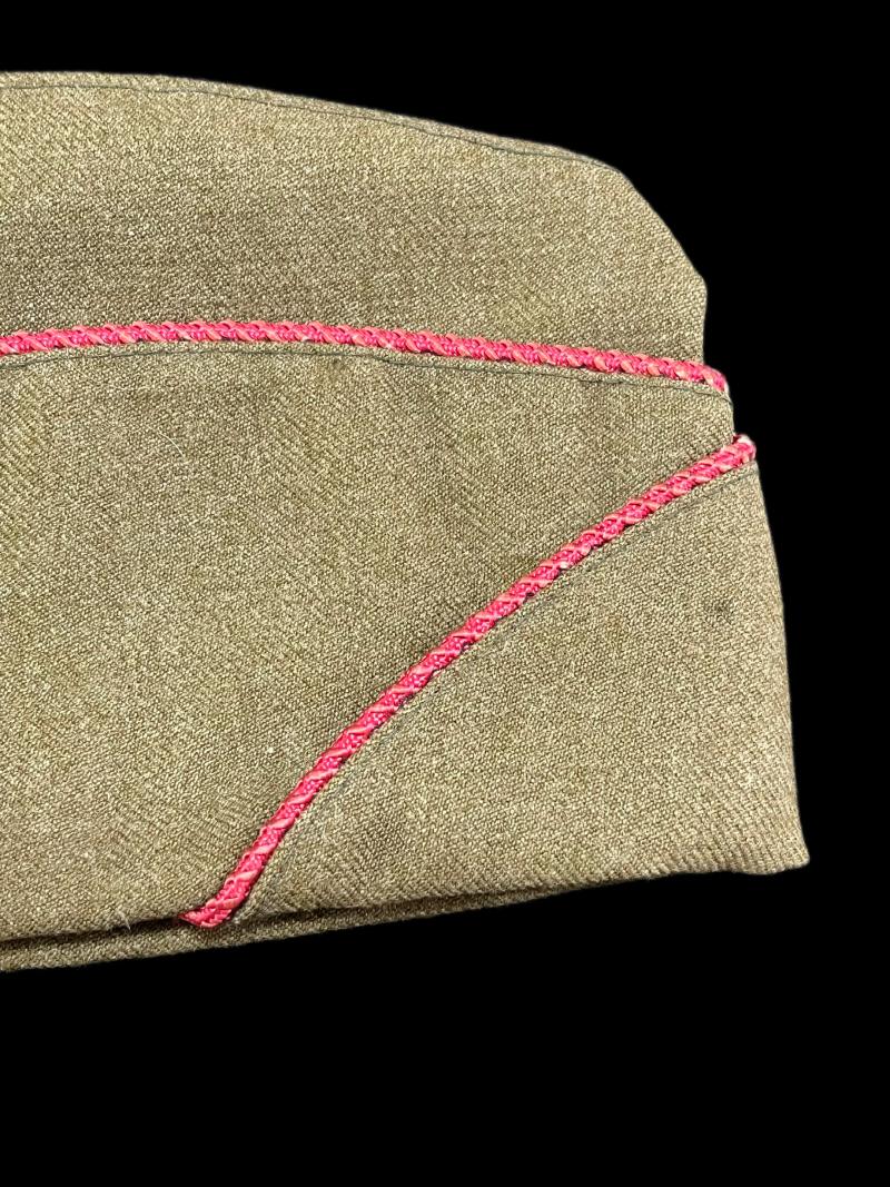 WW2 U.S. GARRISON CAP (ARTILLERY)