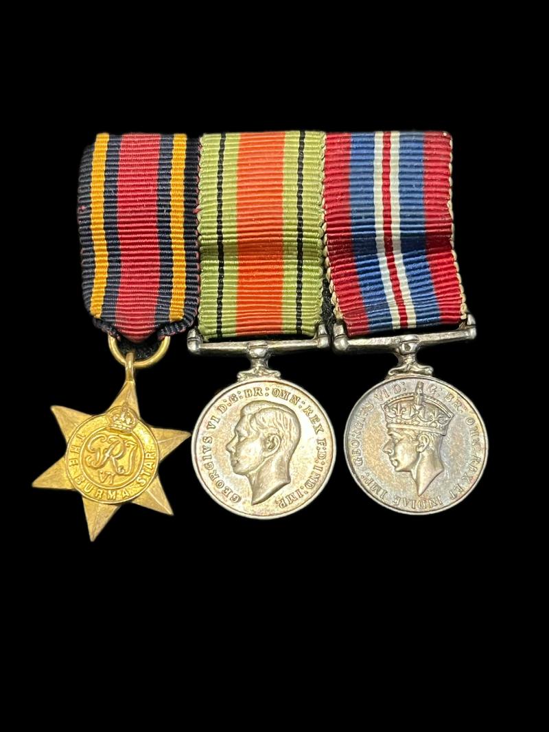 3 X WW2 MINIATURE MEDALS