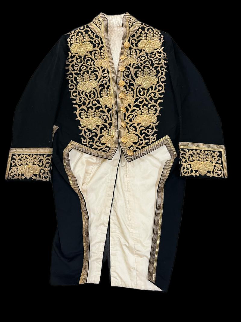 19TH CENTURY JAPANESE FORMAL DIPLOMATIC TAIL COAT