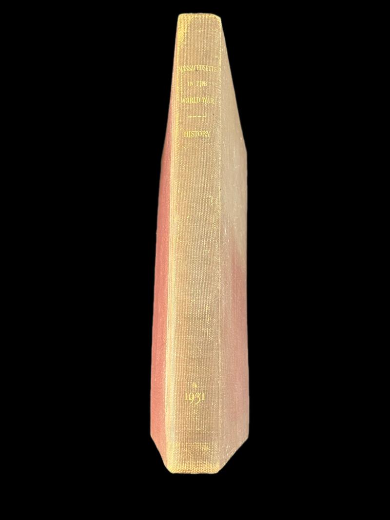 REPORT OF THE COMMISSION ON MASSACHUSETTS PART IN THE WORLD WAR HISTORY & 3 X WW1 MAPS (HARD COVER)