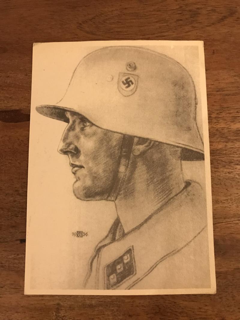 WW2 GERMAN SS POSTACRD