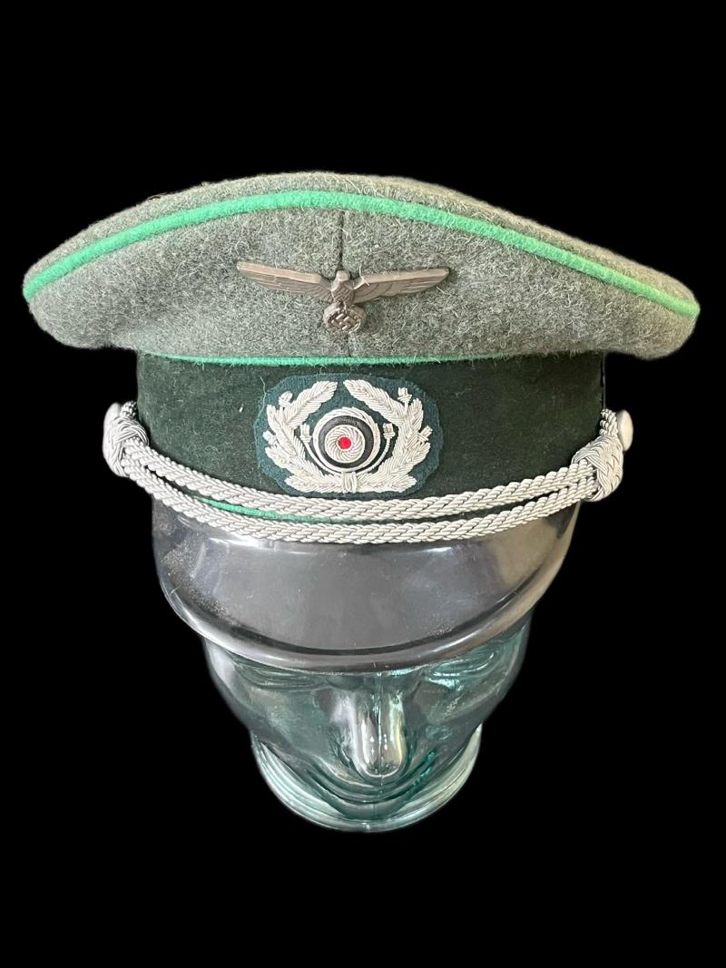 REPRODUCTION WW2 GERMAN GEBIRGSJAGER OFFICERS VISOR CAP