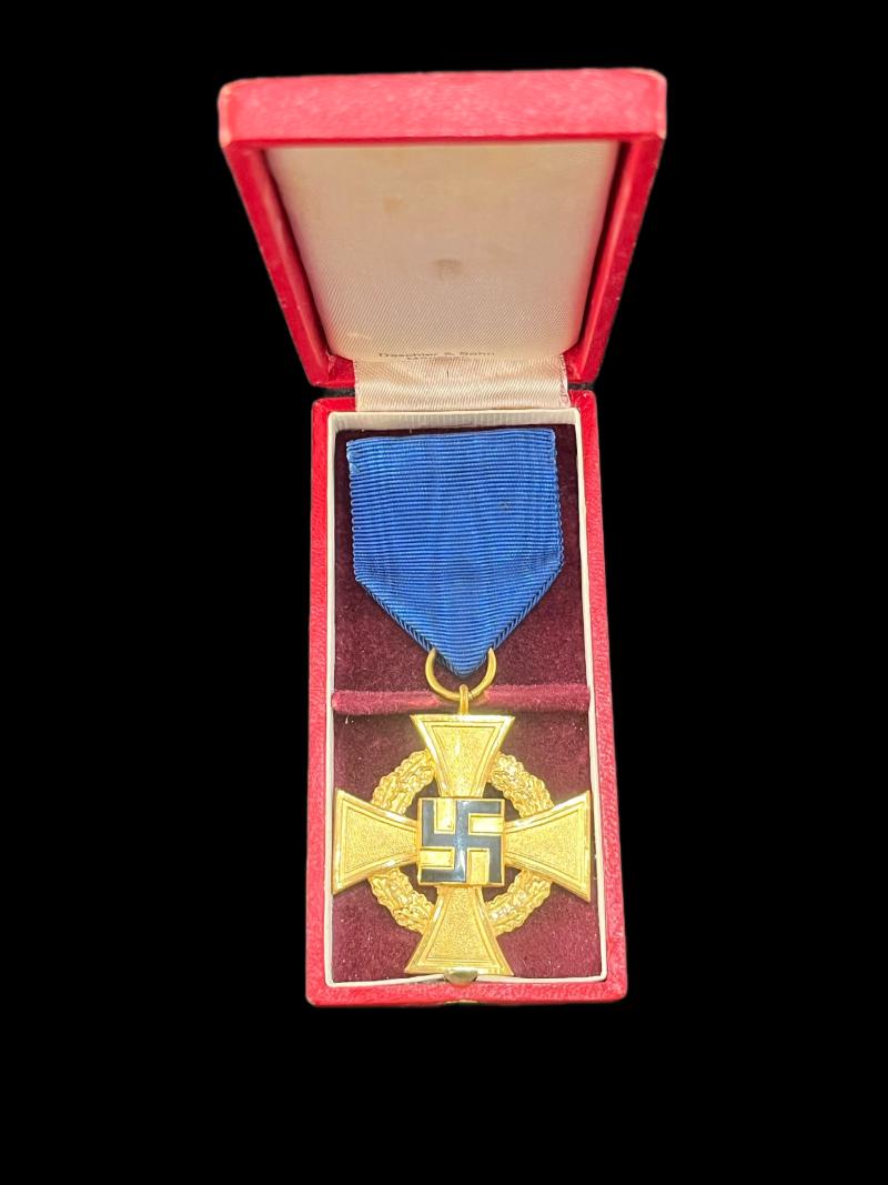 WW2 GERMAN 40 YEAR NATIONAL SERVICE MEDAL IN BOX