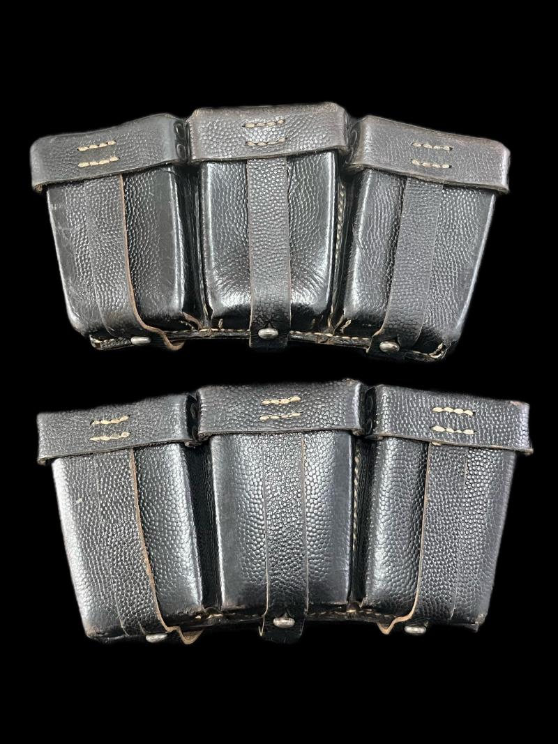2 X WW2 GERMAN K98 AMMO POUCHES