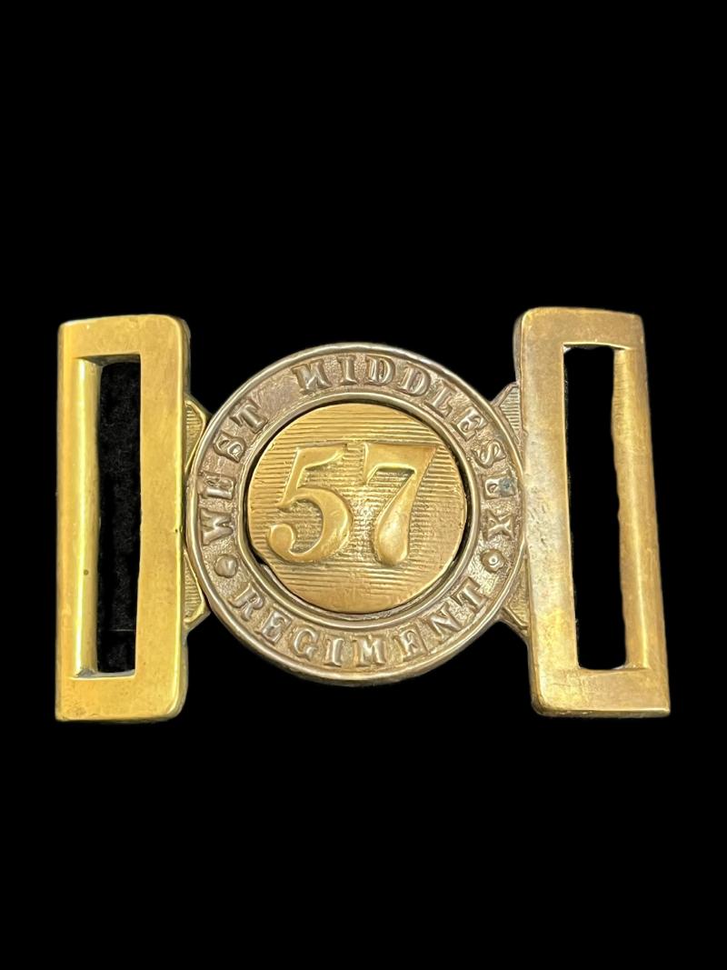 57TH WEST MIDDLESEX REGIMENT BELT BUCKLE