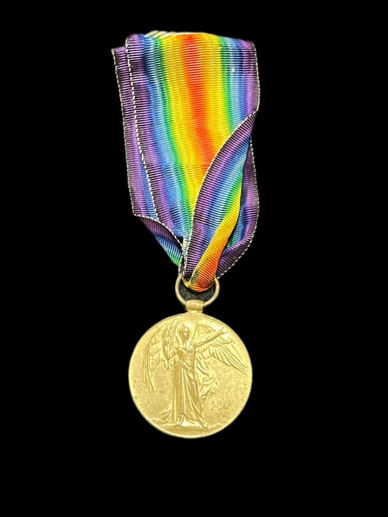WW1 BRITISH VICTORY MEDAL (PTE C.J. WAY S.WALES BORD)