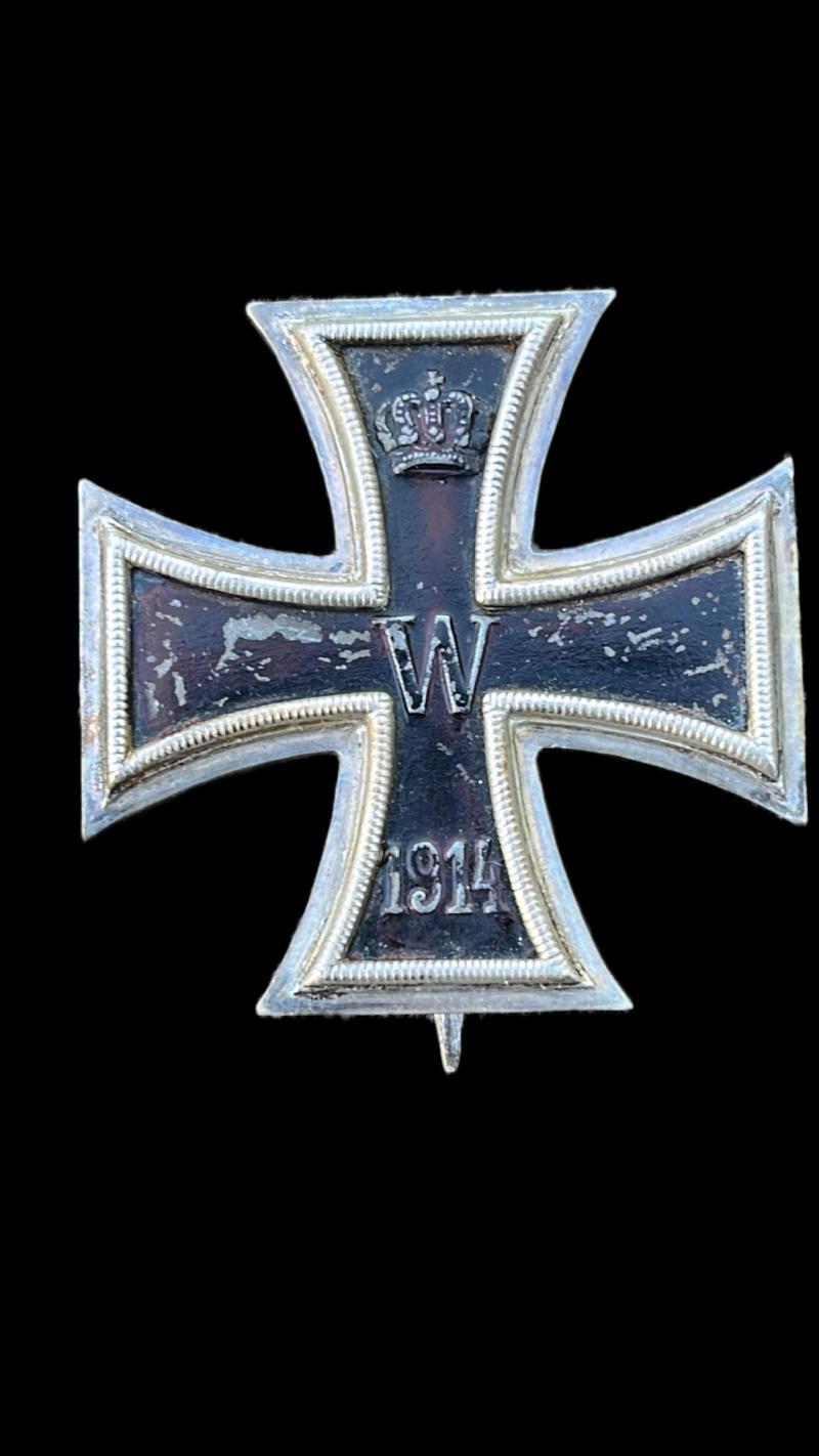 WW1 GERMAN 1ST CLASS IRON CROSS