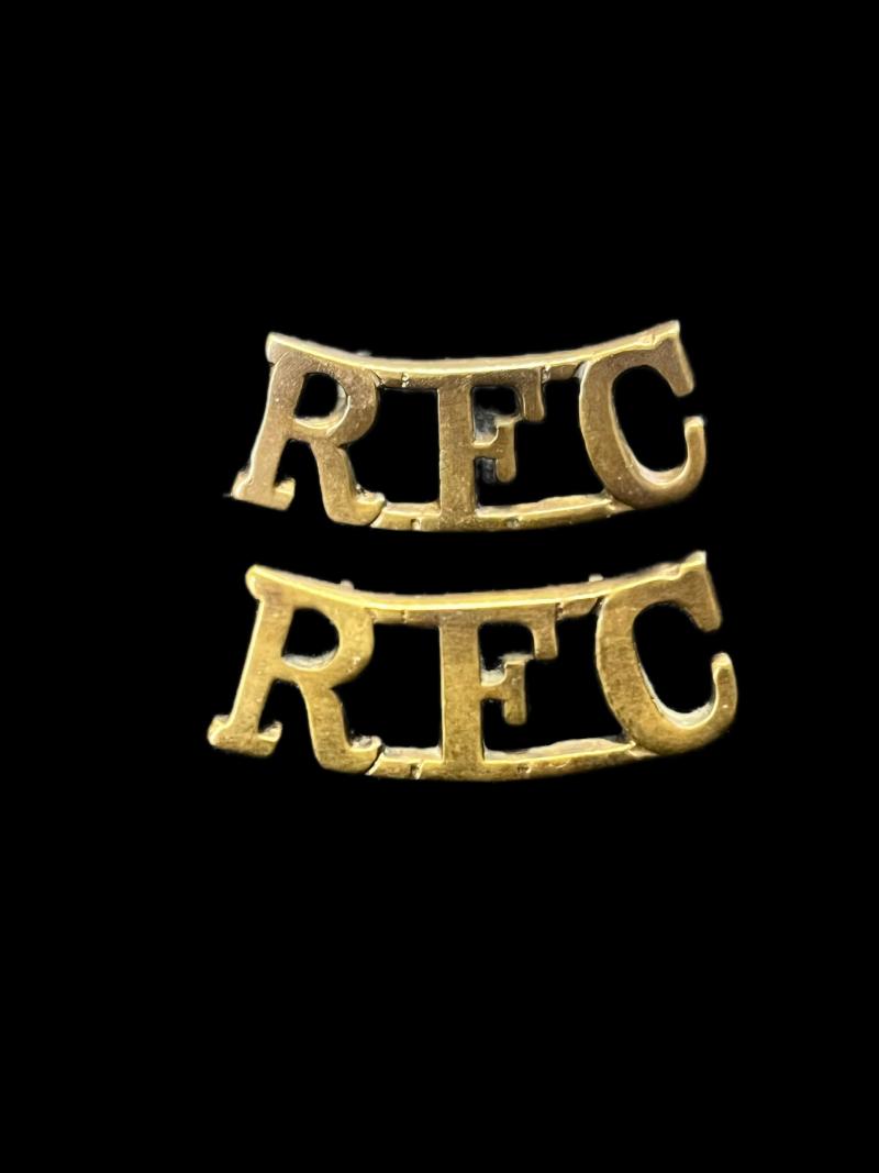 WW1 ROYAL FLYING CORPS SHOULDER TITLES
