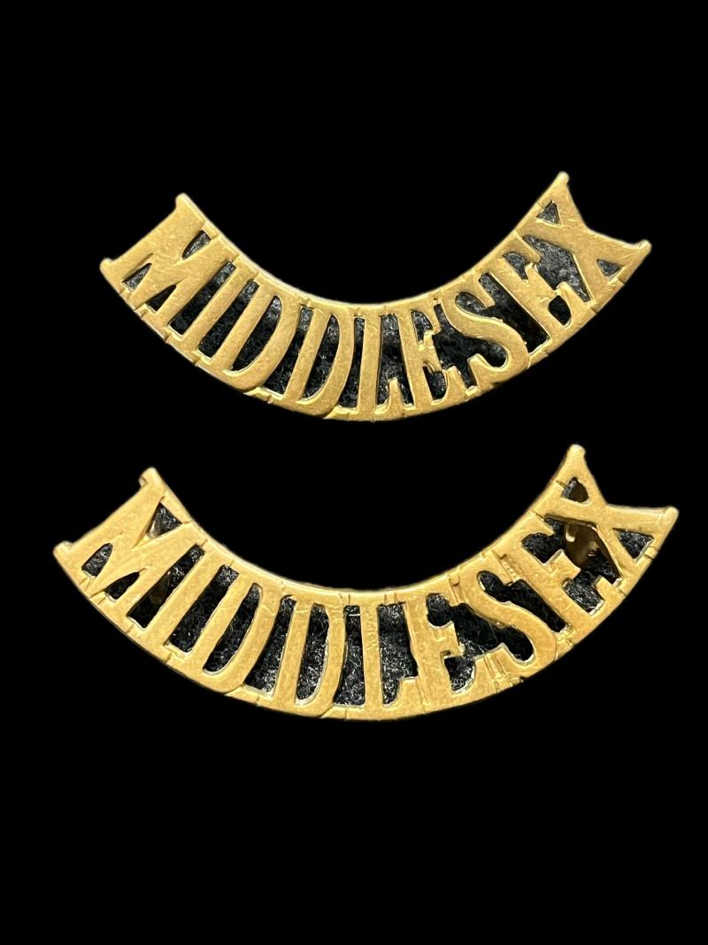 PAIR OF MIDDLESEX SHOULDER TITLES