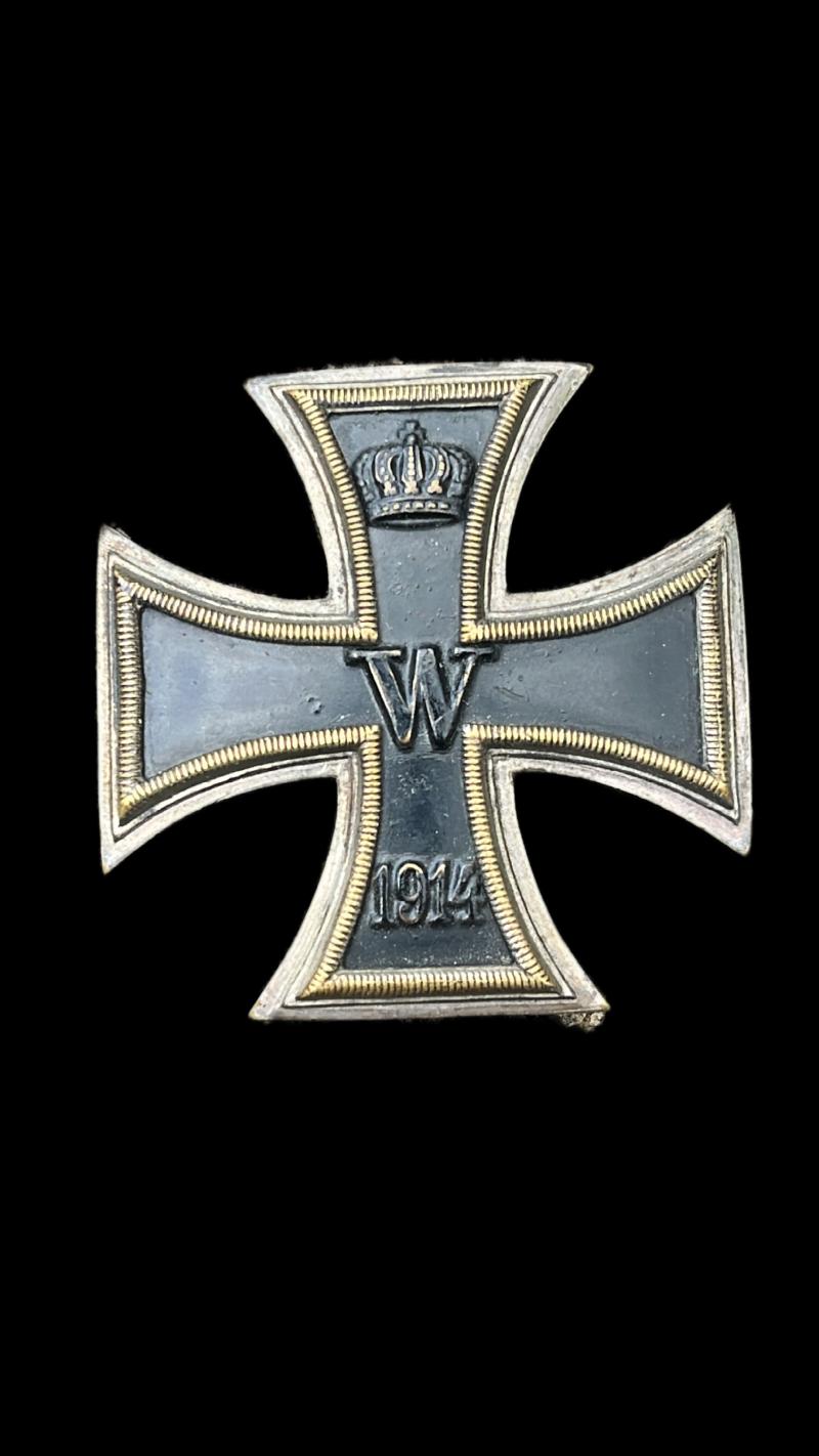 WW1 GERMAN IRON CROSS 1ST CLASS (REPAIRED)