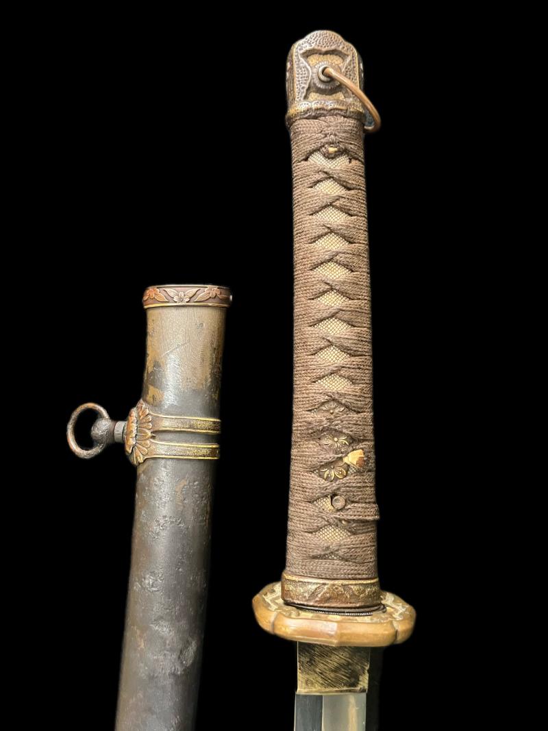 (WAS £1350) WW2 JAPANESE OFFICER'S KATANA SWORD & SCABBARD