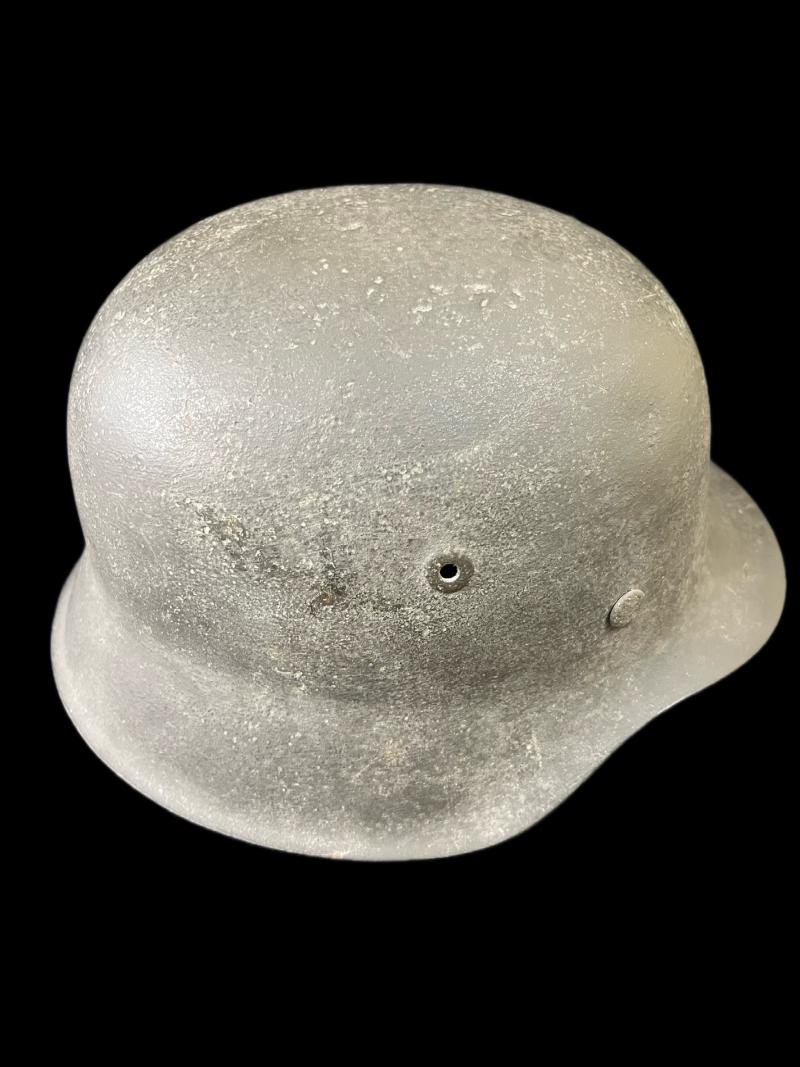 (WAS £1150) WW2 GERMAN SINGLE DECAL M42 HELMET