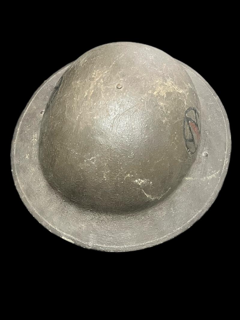 U.S. M1917 HELMET UNIT MARKED 89TH INFANTRY DIVISION