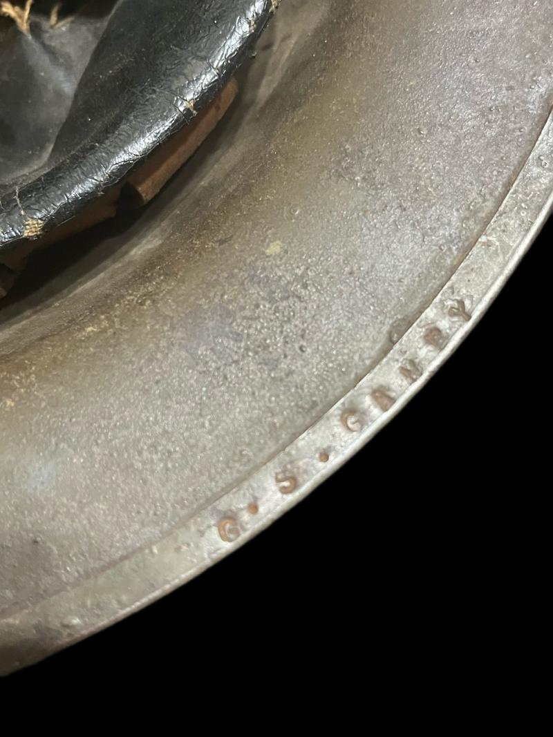 U.S. M1917 HELMET UNIT MARKED 89TH INFANTRY DIVISION