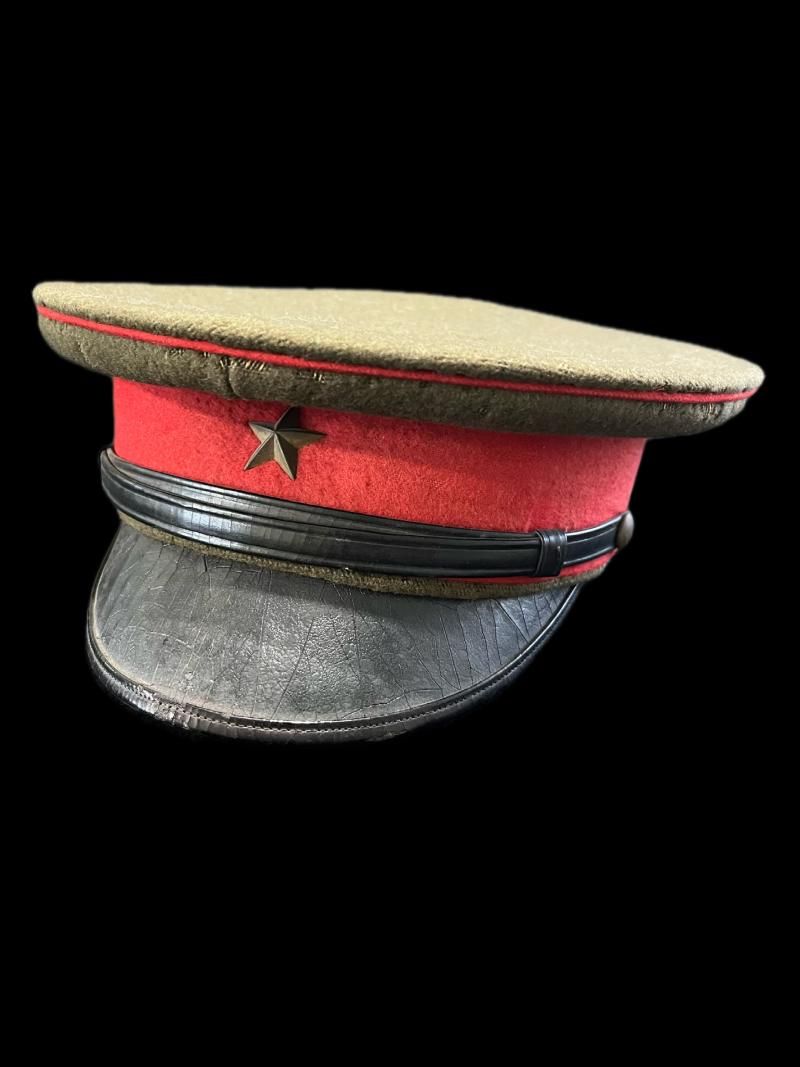 WW2 JAPANESE ARMY VISOR CAP (NAMED)
