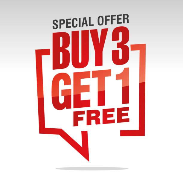 BUY 3 ITEMS, GET CHEAPEST 1 FREE OFFER