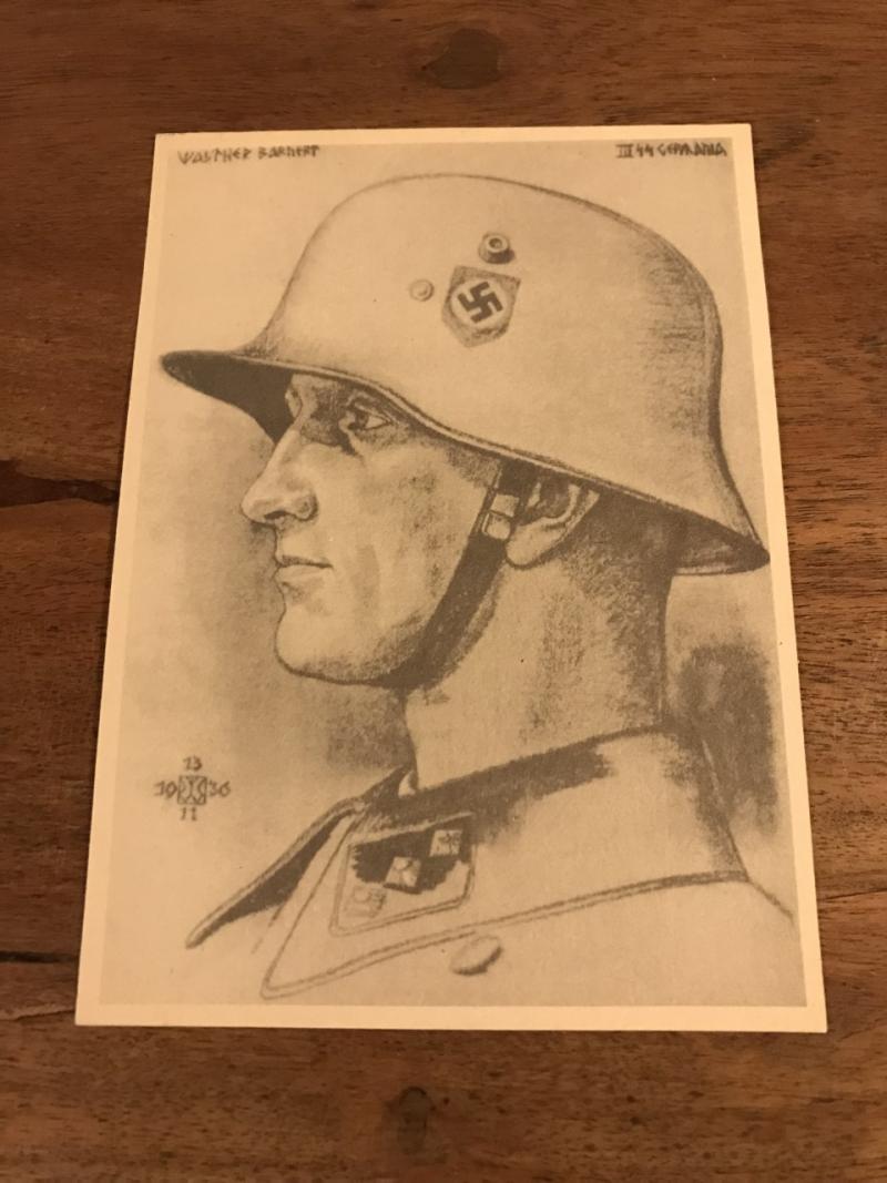 WW2 GERMAN SS POSTCARD