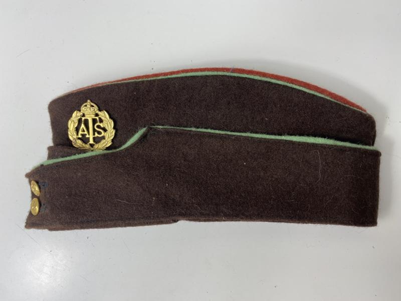 (WAS £12) REPRODUCTION WW2 ATS SIDE CAP