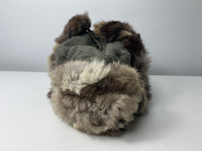WW2 GERMAN WINTER FUR HAT (RBNr)