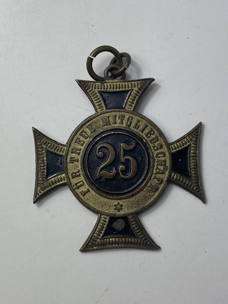 PRUSSIA DEUTSCHER KRIEGERBUND 25 YEAR WAR VETERAN BADGE