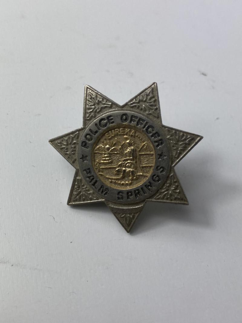 PALM SPRINGS POLICE OFFICER BADGE
