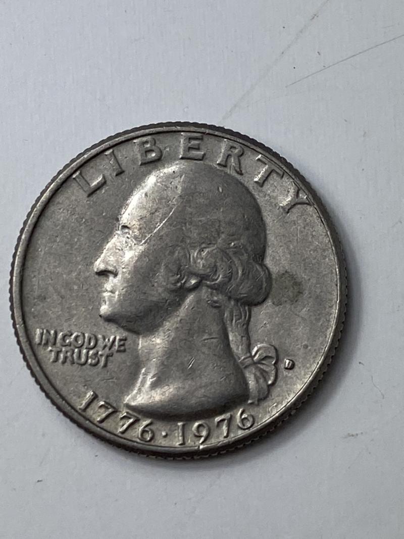 WASHINGTON 1776-1976 BICENTENNIAL QUARTER WITH ERRORS
