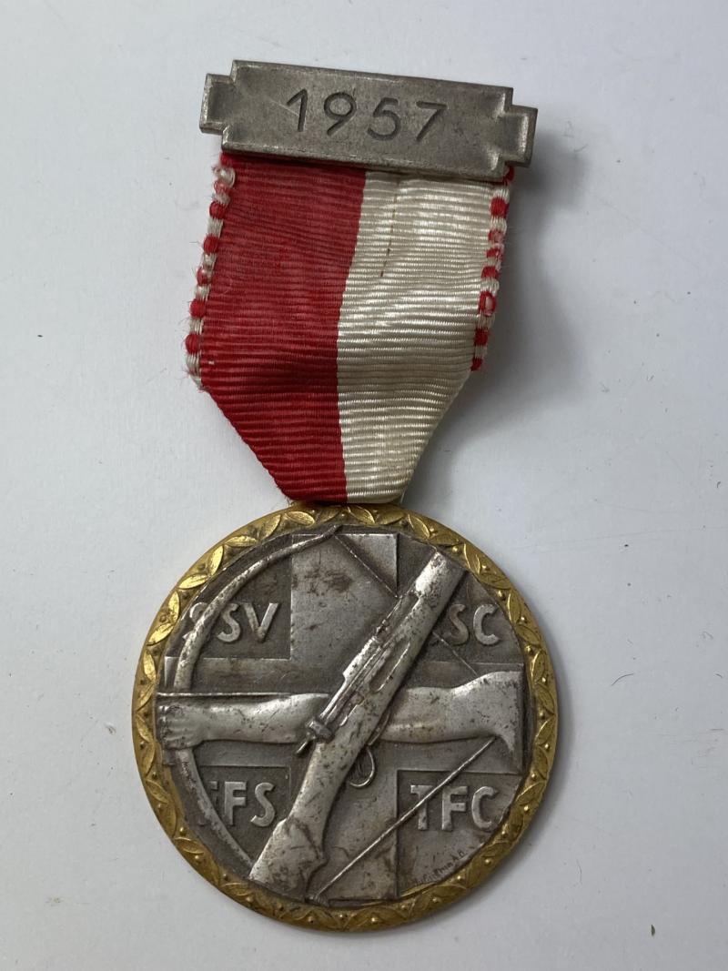 1957 SWITZERLAND SHOOTING FESTIVAL AWARD MEDAL