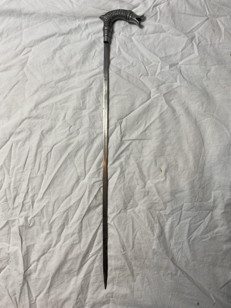AN ANGLO-INDIAN CANE SWORD