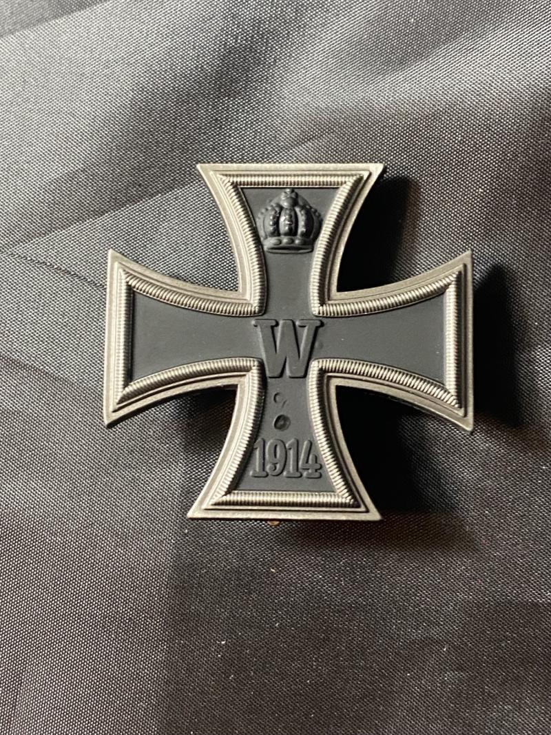 REPRODUCTION WW1 GERMAN IRON CROSS 1ST CLASS
