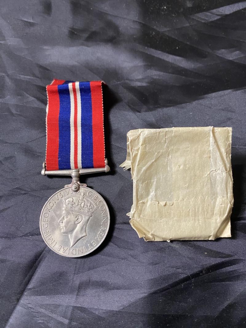 WW2 BRITISH 1935-1945 WAR MEDAL WITH RIBBON