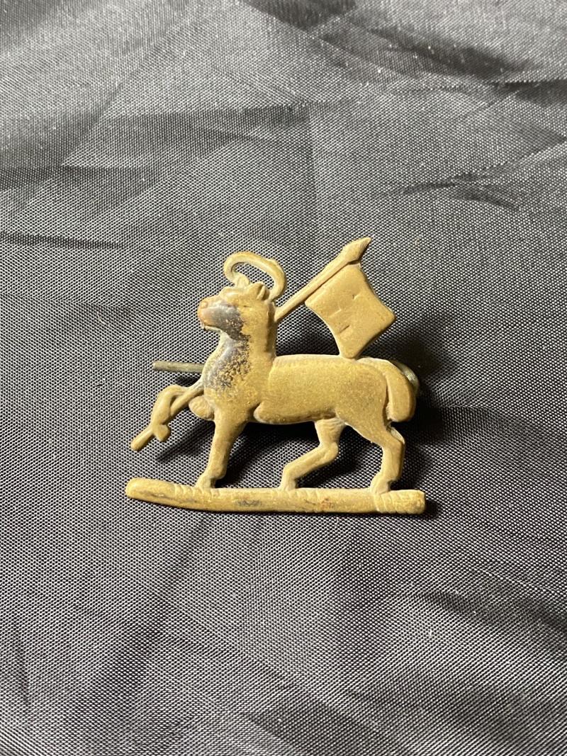 BRITISH ARMY THE QUEENS ROYAL REGIMENT CAP BADGE
