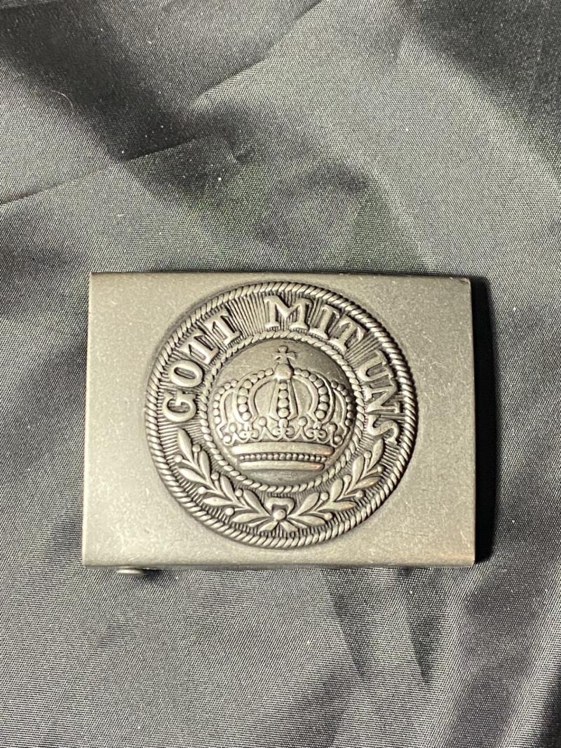 REPRODUCTION WW1 GERMAN/PRUSSIAN BELT BUCKLE
