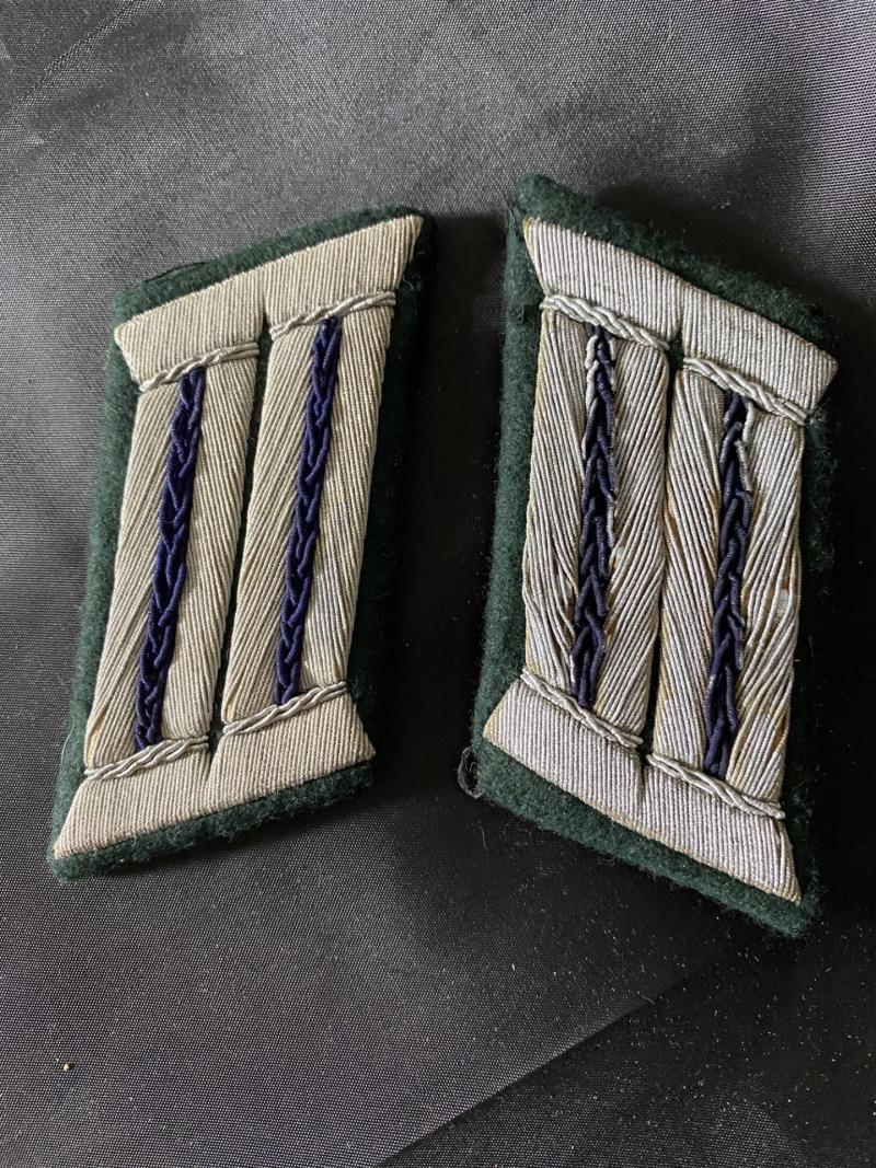 WW2 GERMAN MEDICAL OFFICER'S COLLAR PATCHES