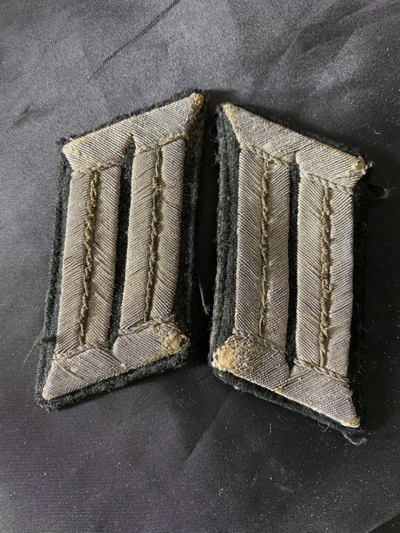 WW2 GERMAN ARMY (INFANTRY) OFFICER'S COLLAR PATCHES