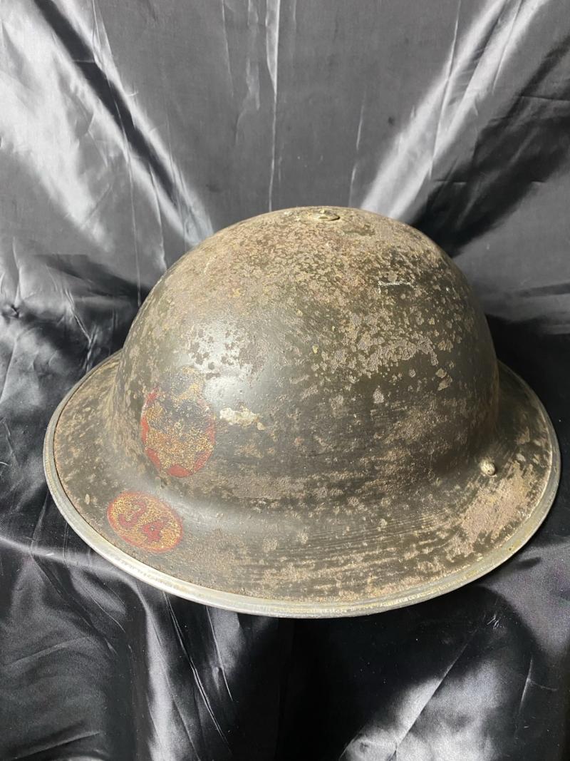 (WAS £110) WW2 BRITISH NATIONAL FIRE SERVICE MK.II HELMET
