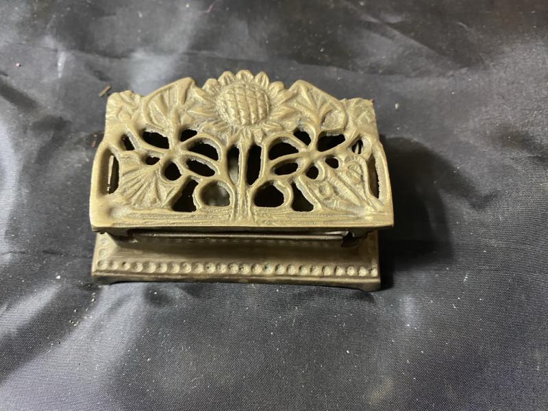 (WAS £10) VINTAGE BRASS STAMP HOLDER