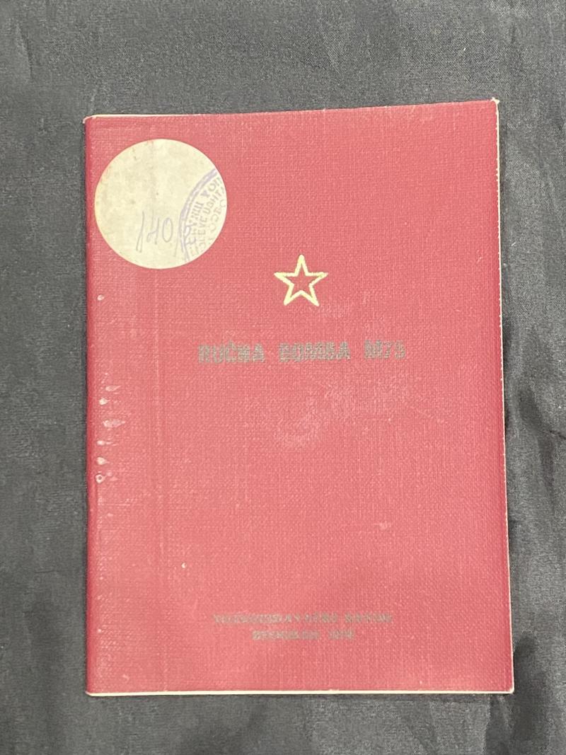 SERBIAN M75 HAND GRENADE MANUAL