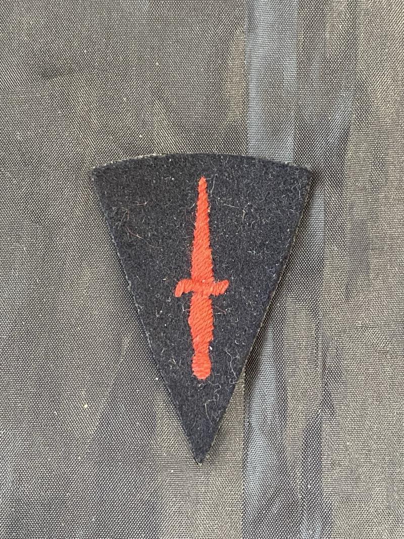 WW2 BRITISH COMMANDO QUALIFICATION DAGGER PATCH