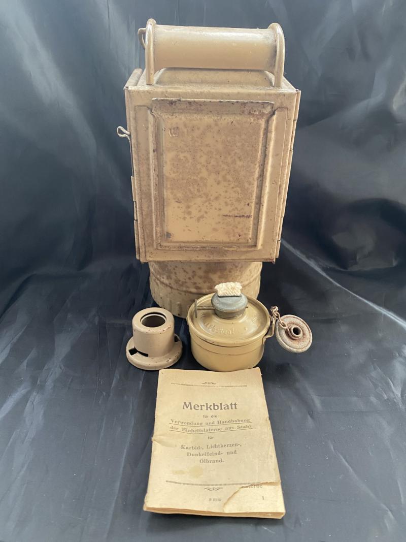 RARE WW2 GERMAN EINHEITZLANTERNE IN SAND COLOUR